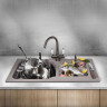 Мойка OMOIKIRI MARU 86-2-SA Tetogranit/бежевый 4993286