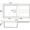 Мойка OMOIKIRI KITAGAWA 100-GB Artceramic/графит 4993786